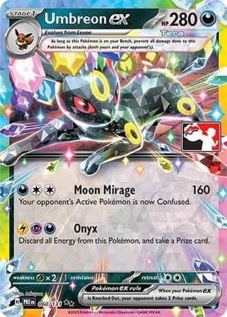 Prismatic Evolutions Umbreon Ex [Prize-Pack] Pokémon card